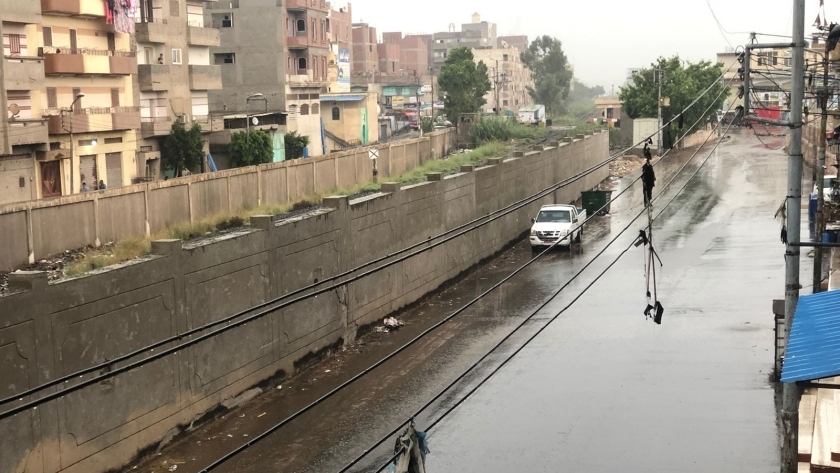 سقوط أمطار غزيرة بمدينة السنبلاوين بالدقهليه