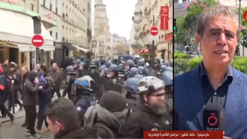 تقرير سابق على «القاهرة الإخبارية» حول احتجاجات فرنسا