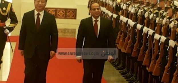 الرئيس عبدالفتاح السيسي والرئيس الصيني