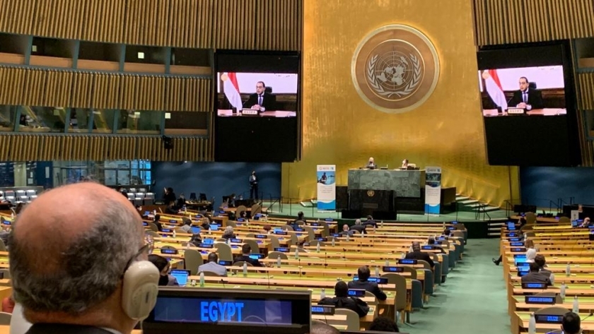 "مدبولي" خلال إلقائه كلمة مصر بمؤتمر الأمم المتحدة