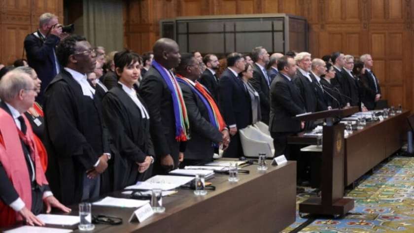 محامون جنوب أفريقيا أمام محكمة العدل