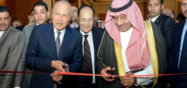 الأمير خالد بن سلطان و«أبوالغيط» خلال افتتاح المنتدى العربى للمياه