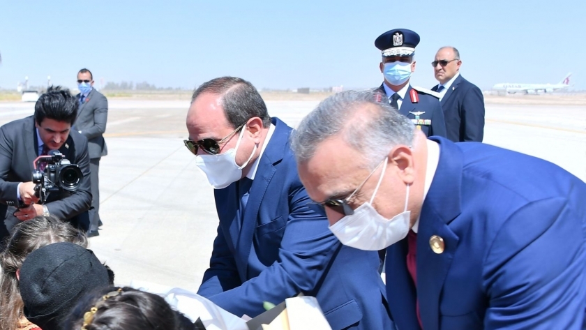 الرئيس السيسي خلال مشاركته في قمة بغداد
