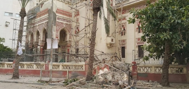 سقوط مئذنة مسجد ابن خلدون