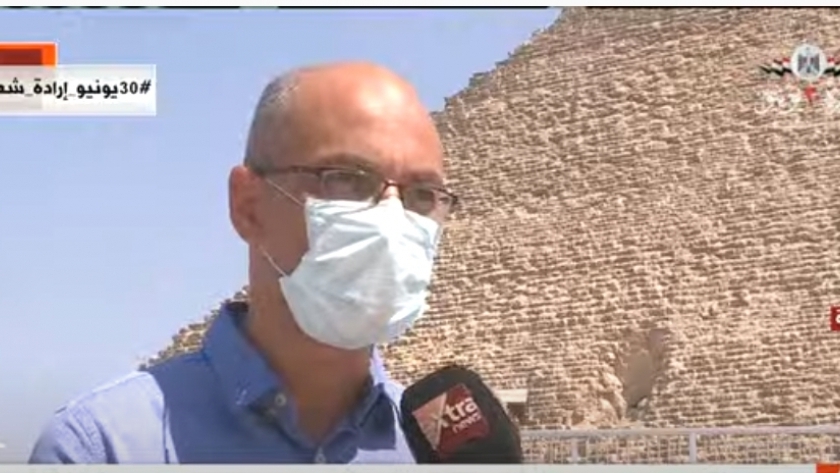 الدكتور وائل فتحي كبير مفتشي آثار الهرم