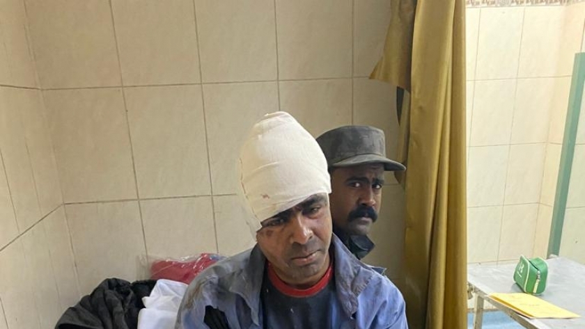 محمد عبدالجواد فاوى احد المصابين في حادث قطار سوهاج