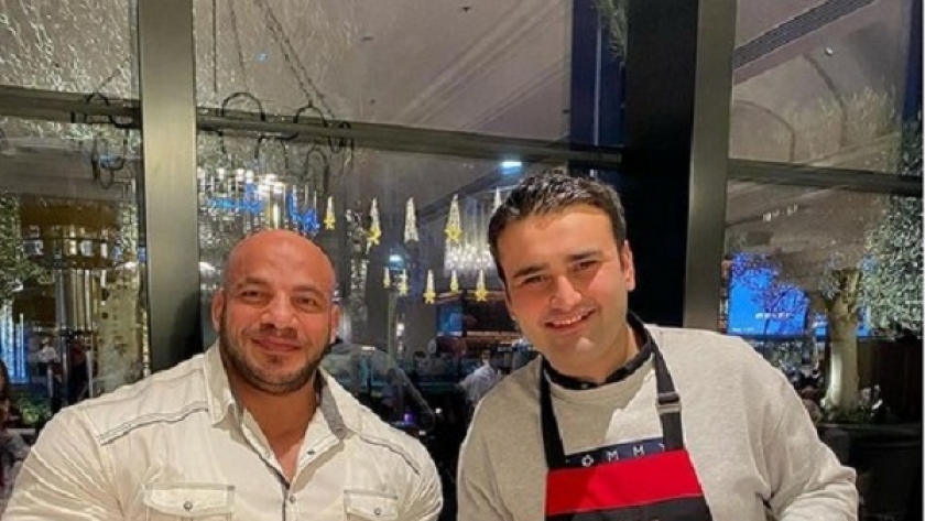 بيج رامي والشيف بوراك في مطعم دبي