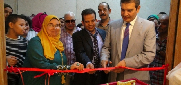 افتتاح معرضين بجامعة المنيا