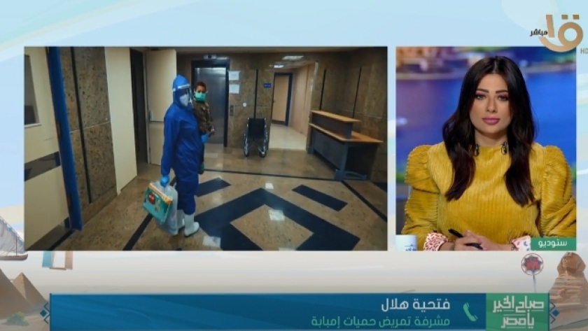 فتحية هلال مشرفة تمريض بمستشفى حميات إمبابة