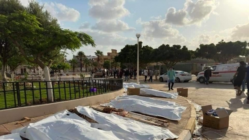 ضحايا الفيضانات في ليبيا