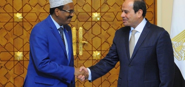 الرئيسان المصري والصومالي- صورة أرشيفية