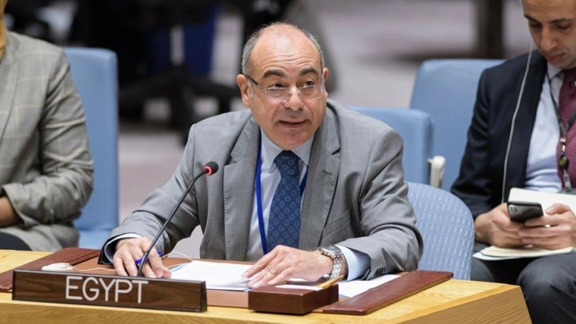 السفير محمد إدريس مندوب مصر الدائم لدى الأمم المتحدة