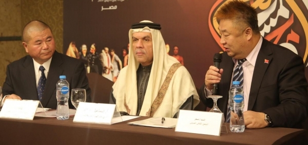 جانب من المؤتمر الصحفي للمسرح العربي