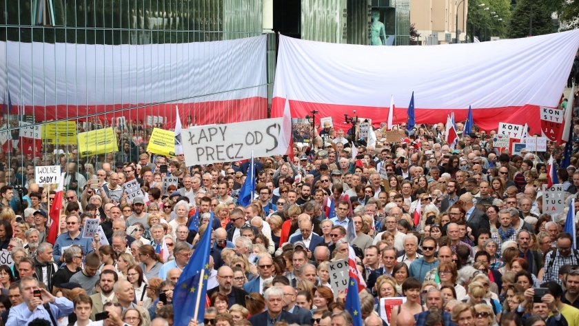 مظاهرات بولندية