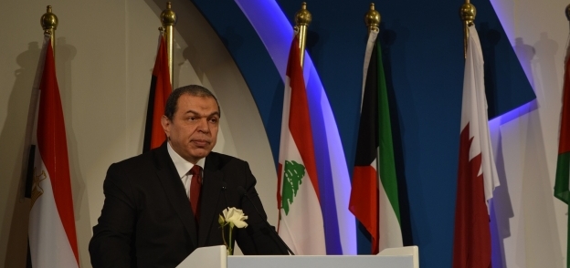 محمد سعفان وزير القوى العاملة  خلال المؤتمر