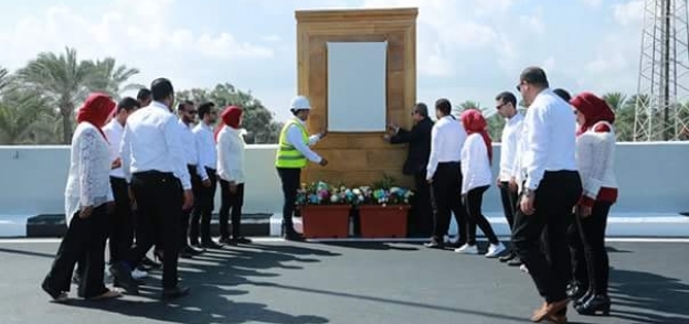 محافظ كفر الشيخ خلال افتتاح السيسى كوبرى بلطيم العلوى