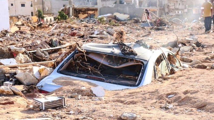 آثار العاصفة دانيال في ليبيا - أرشيفية