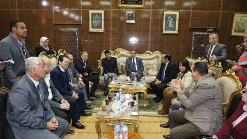 وزير الشباب والرياضة ومحافظ المنوفية يلتقيان أعضاء مجلس النواب