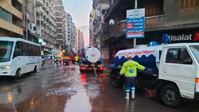 تصريف أمطار الإسكندرية