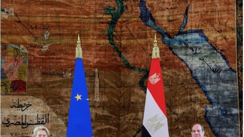 الرئيس عبدالفتاح السيسي ورئيس المفوضية الأوروبية
