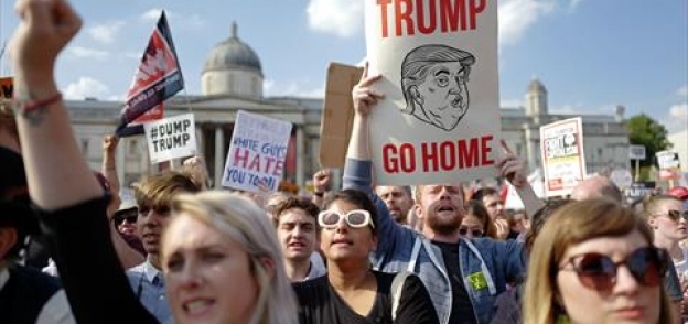 بالصور| عشرات الآلاف يتظاهرون في لندن ضد "شوفينية ترامب"