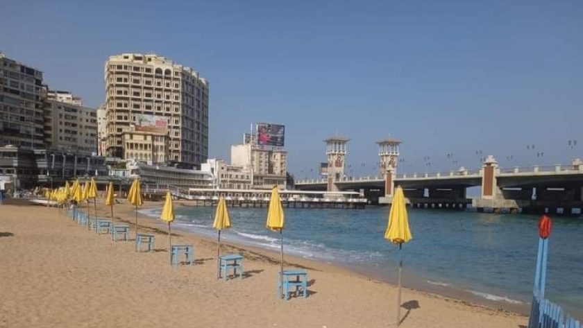 انخفاض نسبة إشغال شواطئ الإسكندرية