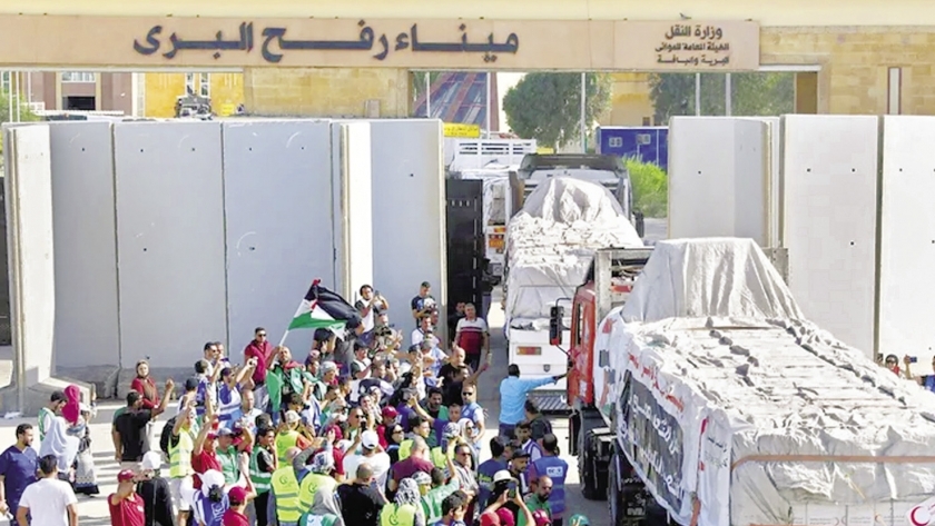 مصر قدمت العديد من المساعدات الإنسانية للأشقاء فى «غزة»