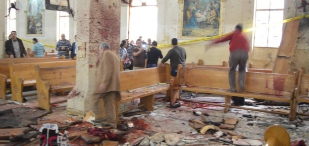 موقع تفجير كنيسة مارجرجس في طنطا
