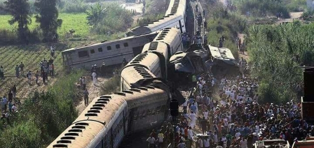 صورة أرشيفية من حادث قطار الأسكندرية
