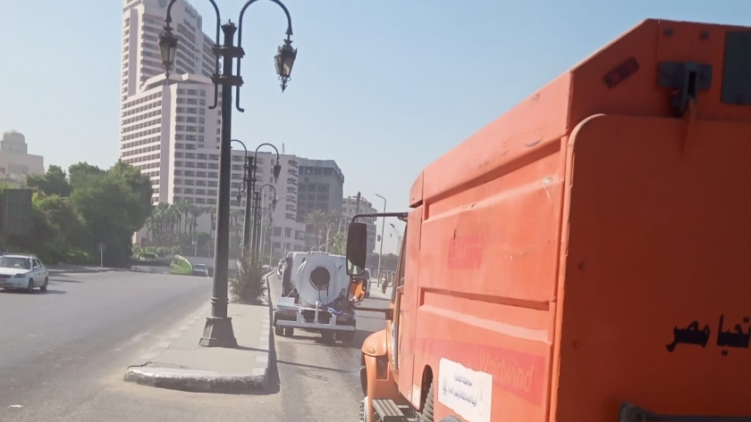 أعمال النظافة بشوارع القاهرة