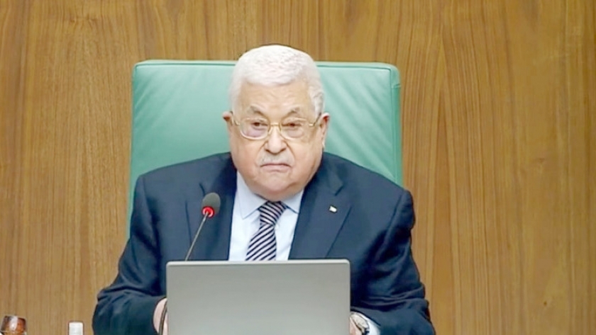 الرئيس الفلسطينى محمود عباس أبو مازن خلال كلمته