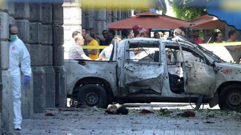 التفجير الإنتحاري الذي وقع في تونس الثلاثاء الماضي