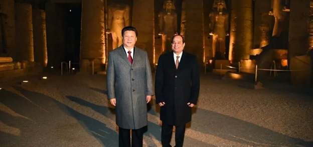 بالصور| الرئيس الصيني خلال زيارته إلى الأقصر