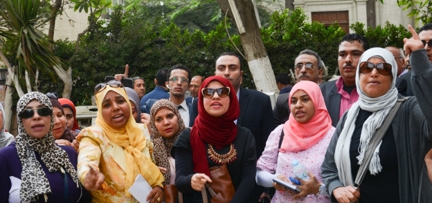 وقفة احتجاجية للمحامين للمطالبة بتنفيذ حكم المحكمة بتجديد اشتراكات  القيد