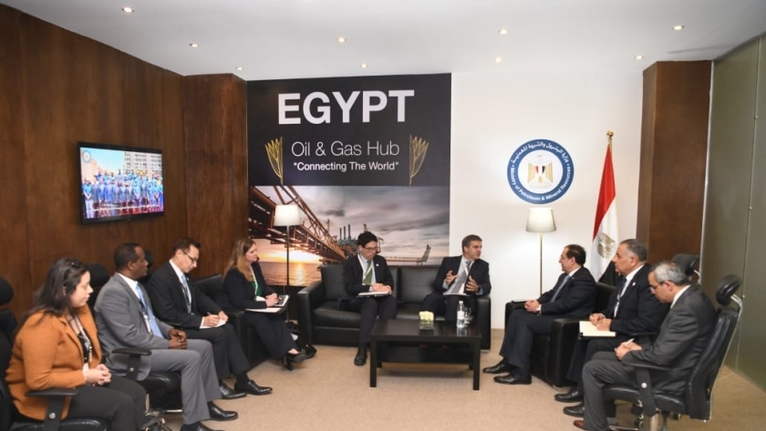 وزير البترول يستقبل المدير الإقليمى لوكالة التجارة والتنمية الأمريكية ومديرها بمصر