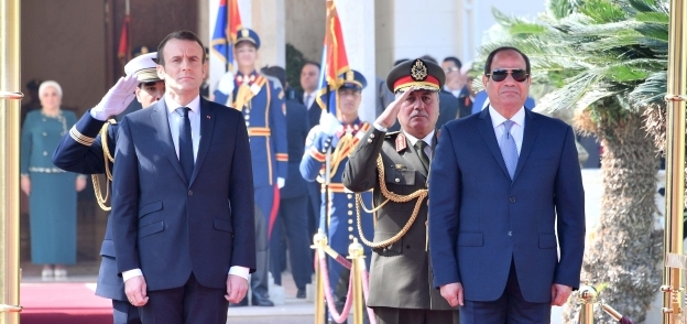 بالصور| تفاصيل لقاء السيسي والرئيس الفرنسي بقصر الاتحادية