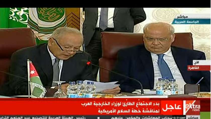 لقطة من اجتماع وزراء خارجية العرب