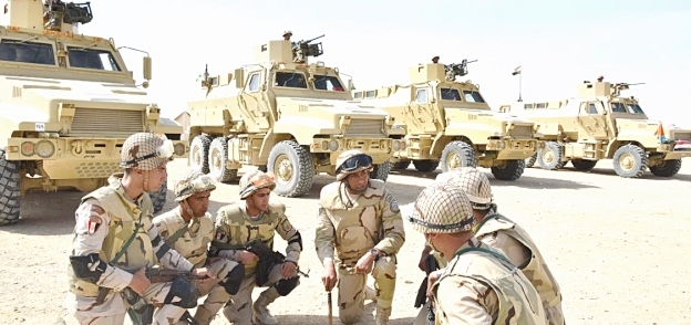 رجال القوات المسلحة خلال مشاركتهم فى العملية العسكرية الشاملة «سيناء 2018»