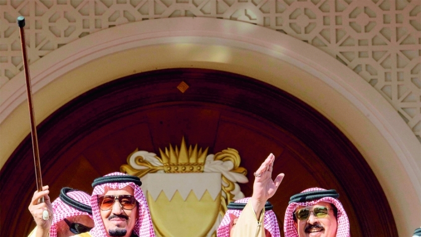 ملك البحرين وملك السعودية