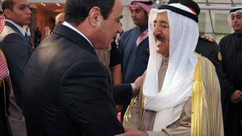 الرئيس خلال زيارة الكويت
