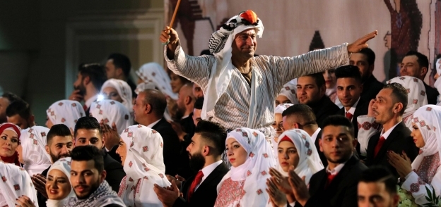 زفاف جماعي للاجئين فلسطينيين