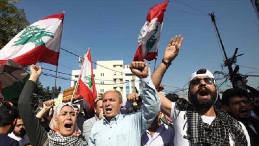 مظاهرات فى لبنان