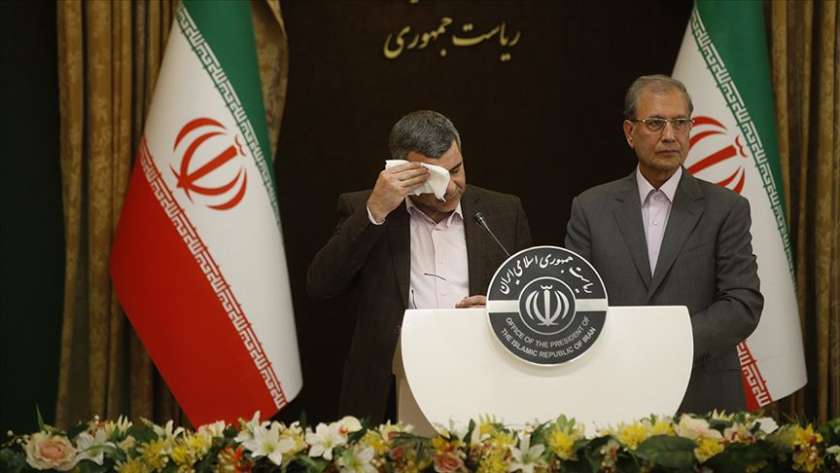 صورة أرشيفية لمؤتمر وزير الصحة الإيراني