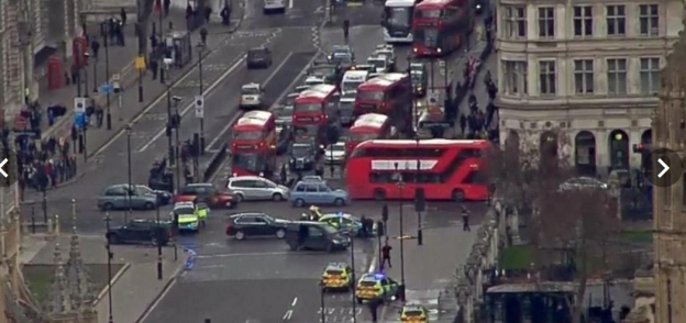 محيط حادث إطلاق النار خارج مبنى البرلمان البريطاني