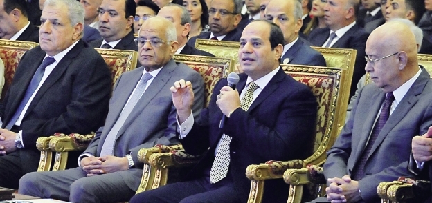 الرئيس يتحدث خلال مؤتمر إعلان نتائج تعداد سكان مصر 2017