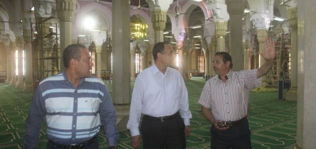 رئيس مدينة دسوق يتفقد  المسجد الابراهيمى وقاعة كبار الزوار قبل زيارة وزير الاوقاف والمفتى