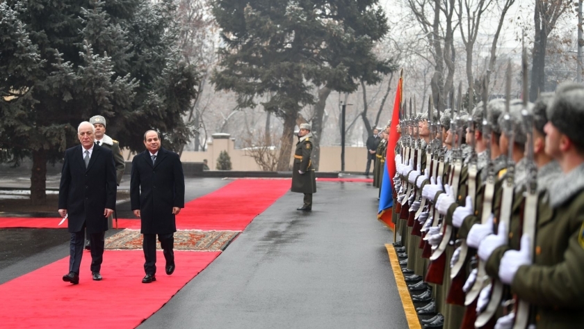 الرئيس عبدالفتاح السيسي في أرمينيا