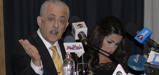 وزير التعليم يتحدث خلال مؤتمر «معاً لمصر»