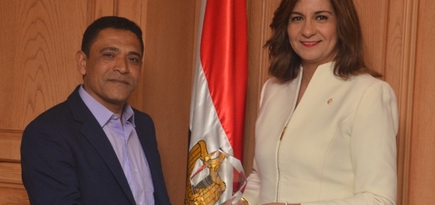 وزيرة الهجرة تستقبل ماهر الغندور أحد أصحاب قصص النجاح من المصريين بالخارج