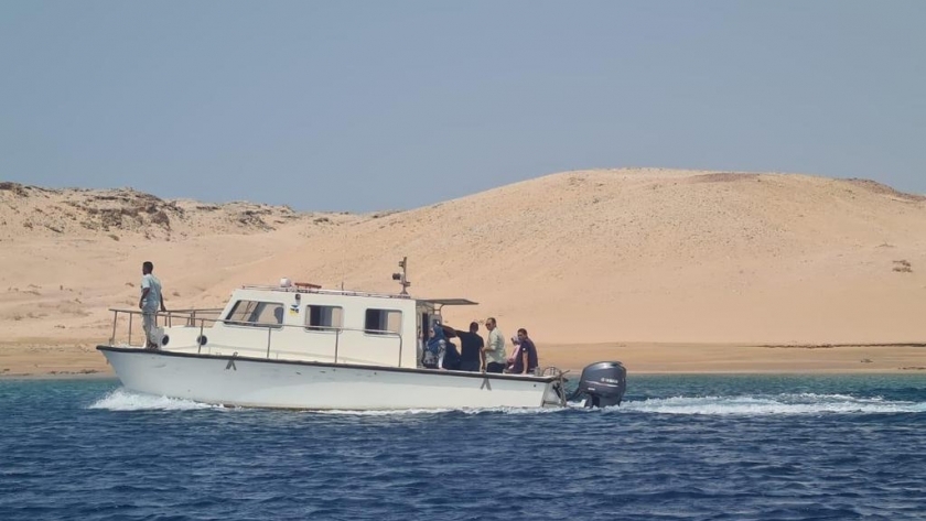 وزيرة البيئة خلال زيارتها لشرم الشيخ لمتابعة الأنشطة البحرية